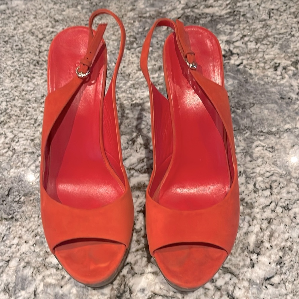Gucci Platform Slingback Heels